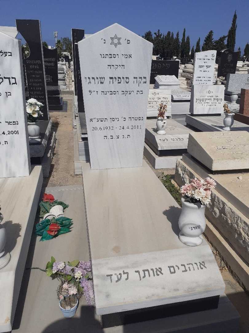 קברו של בקה סופיה שורגי