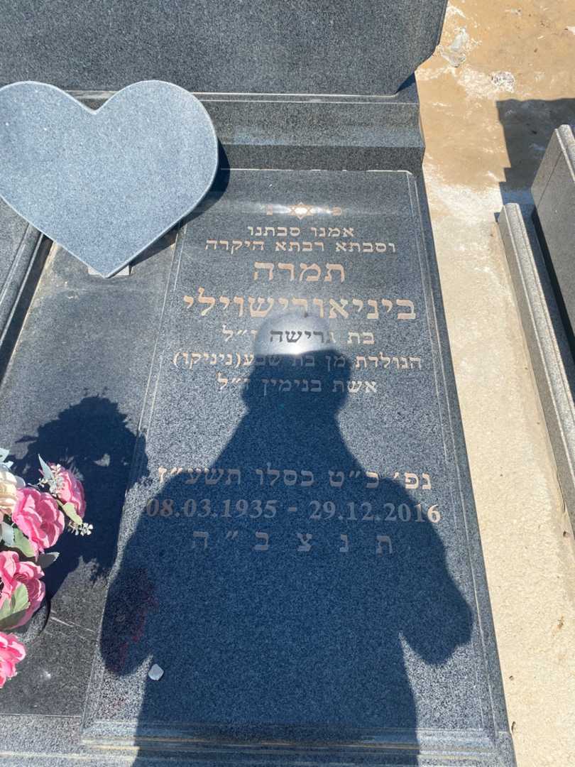 קברו של תמרה ביניאורישוילי. תמונה 2