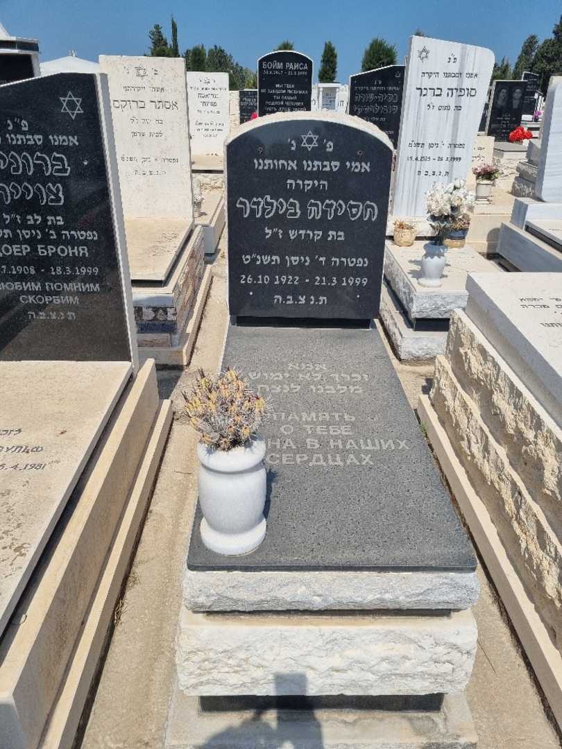 קברו של חסידה בילדר