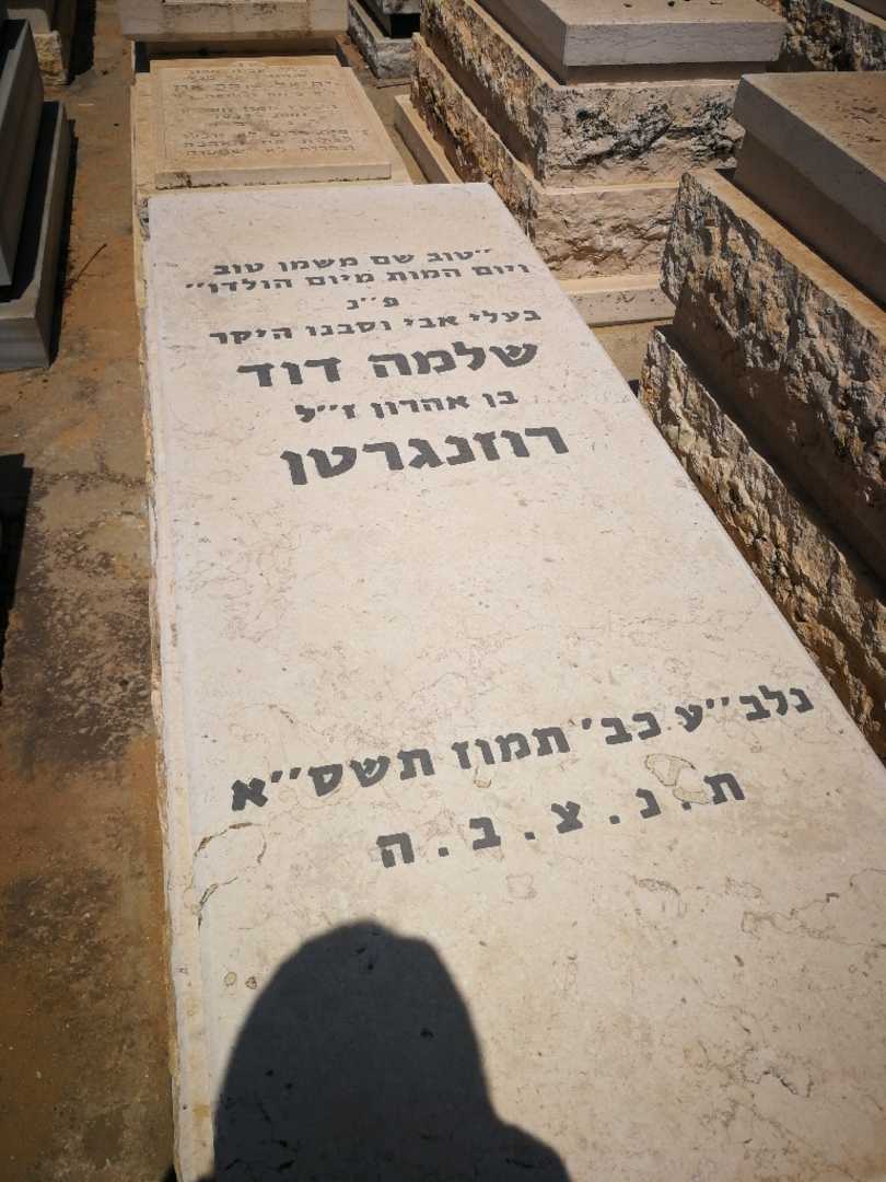 קברו של שלמה רוזנגרטן