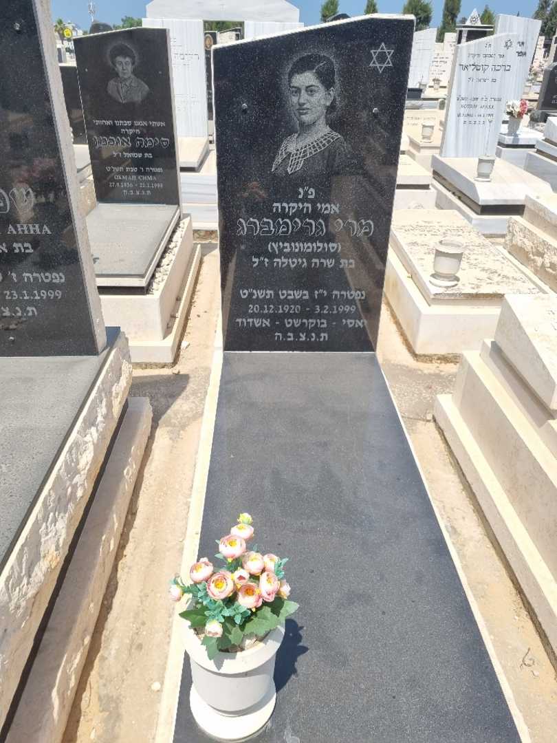 קברו של מרי "סולומונוביץ" גרומברג