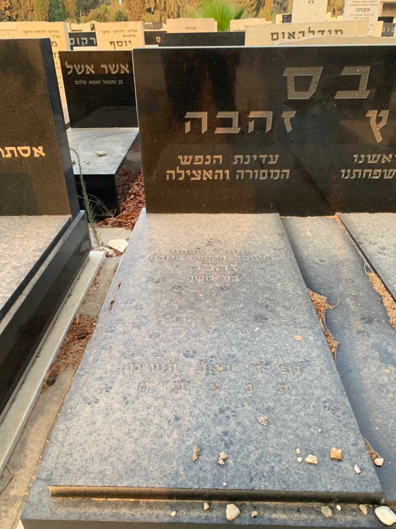 קברו של זהבה בס. תמונה 2