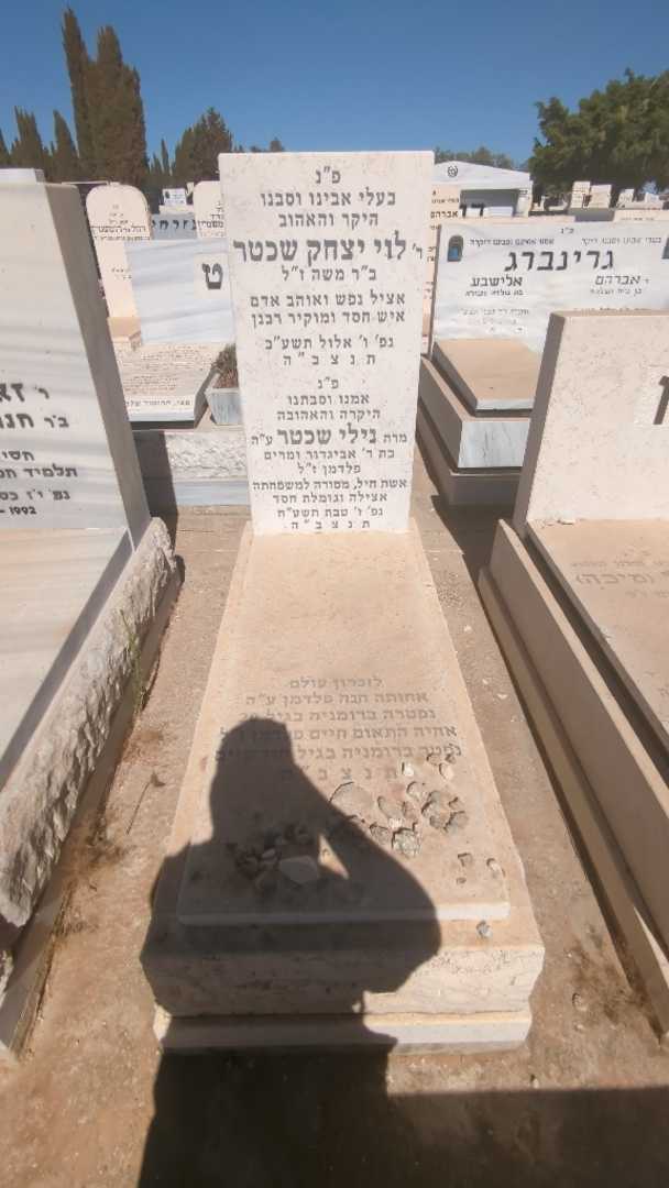 קברו של לוי יצחק שכטר
