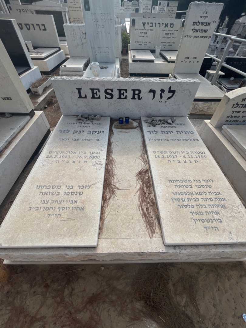 קברו של טוניה יונה לזר. תמונה 1