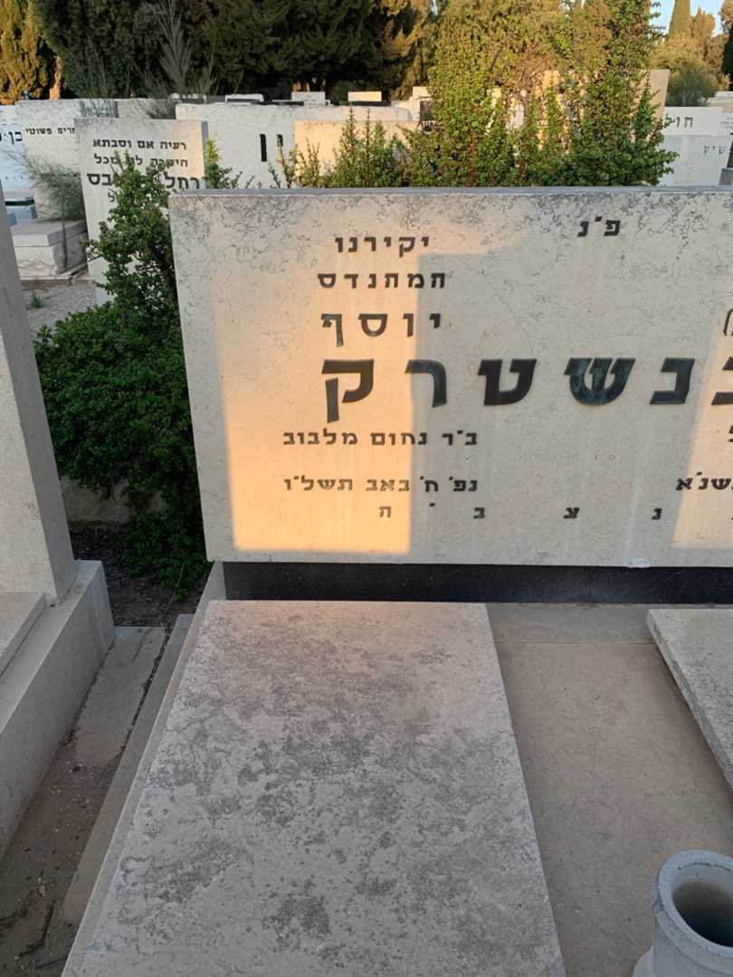 קברו של יוסף לבנשטרק. תמונה 2