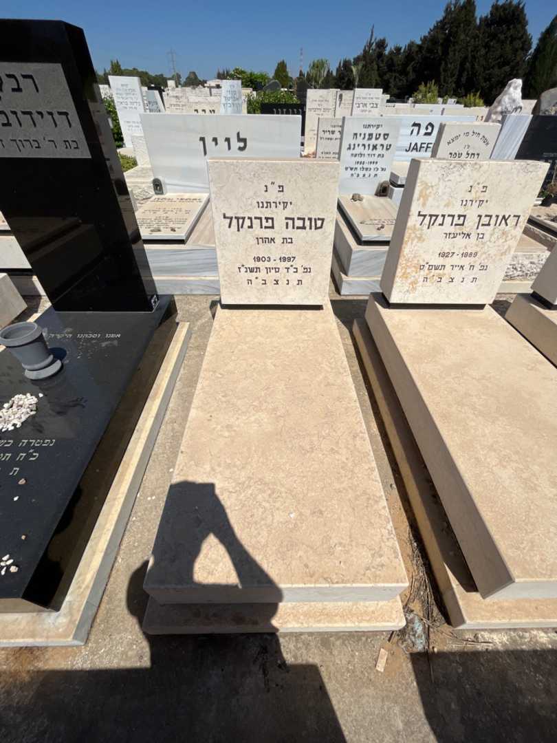 קברו של טובה פרנקל. תמונה 1
