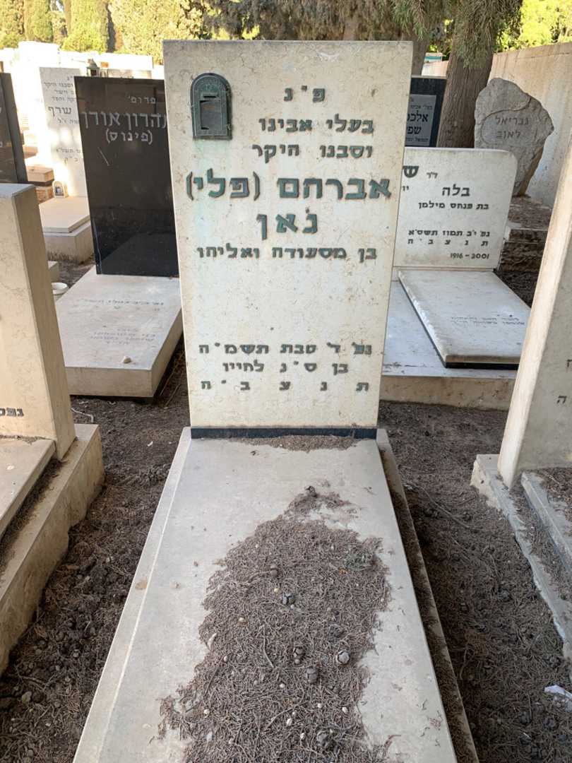 קברו של אברהם "פלי" גאן