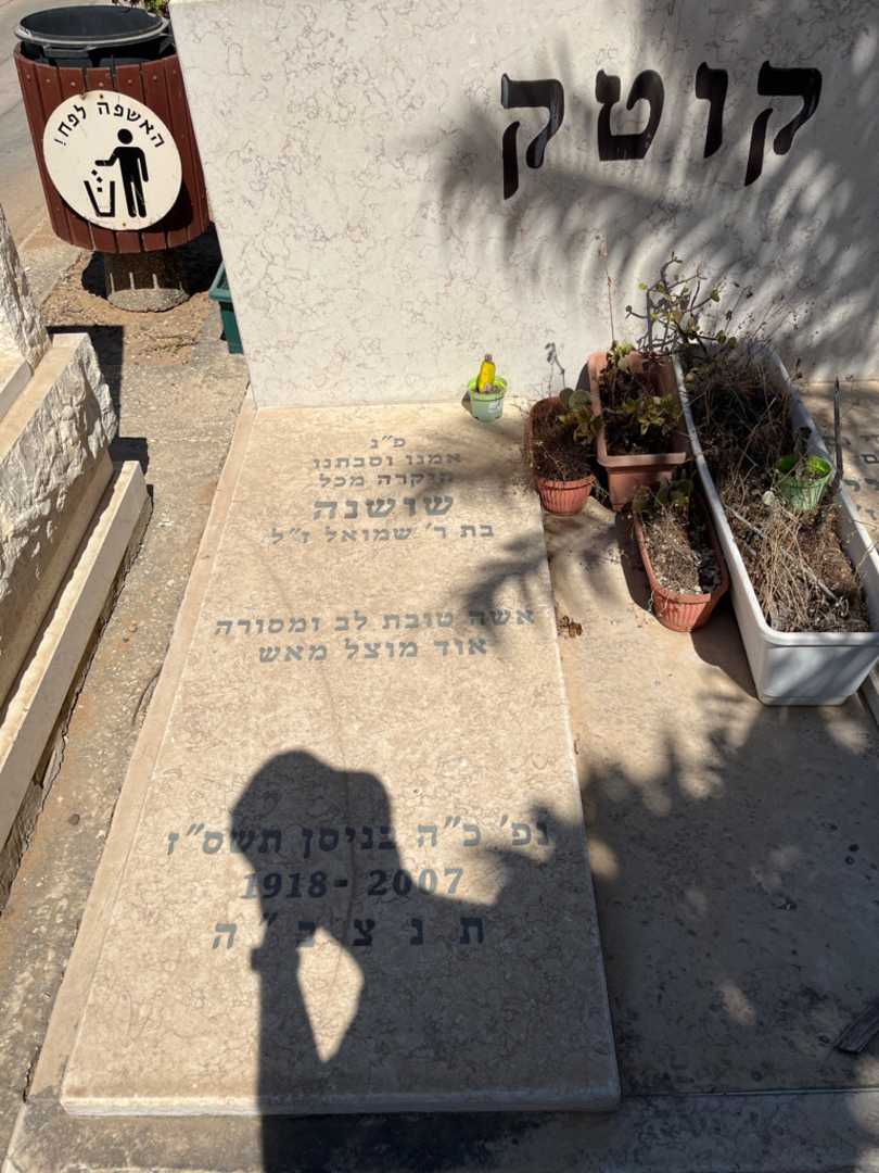 קברו של שושנה קוטק. תמונה 2