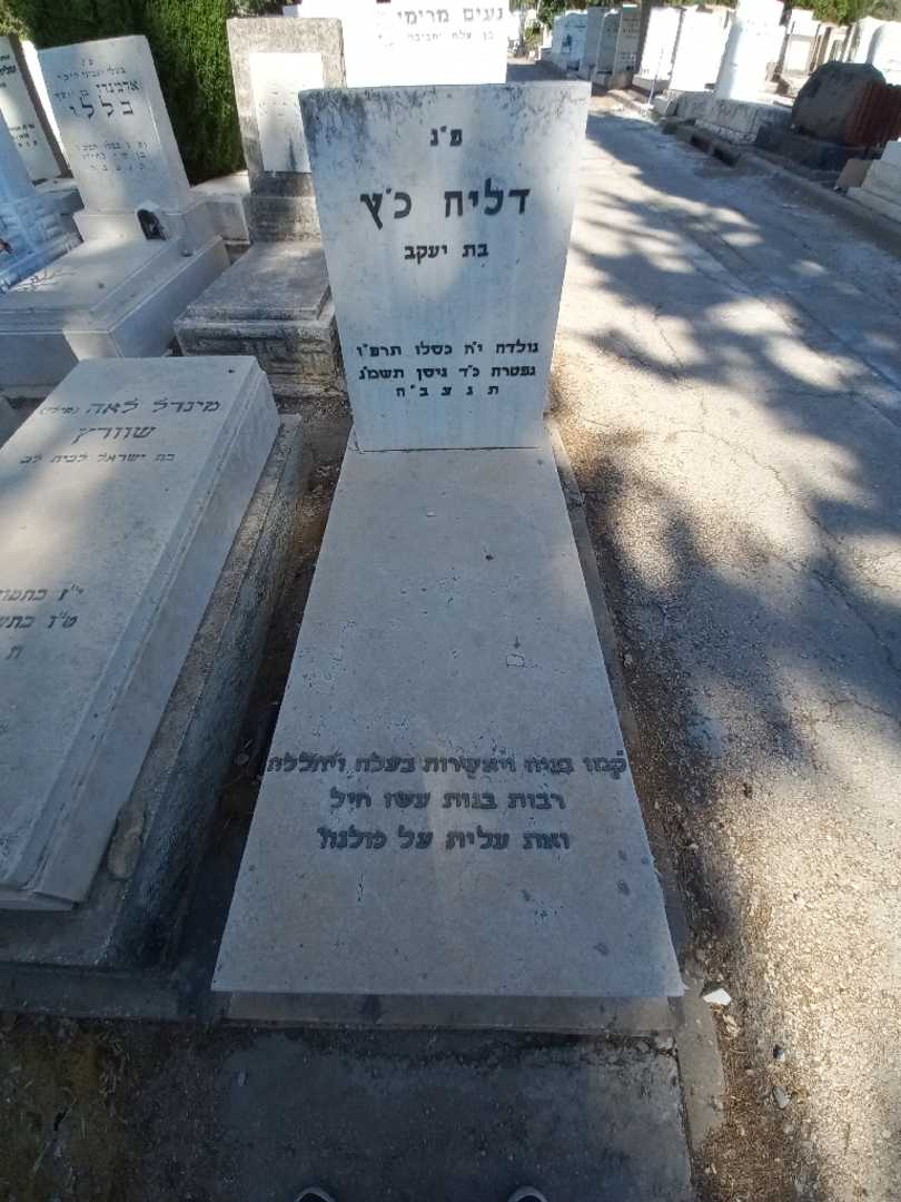 קברו של דליה כ'ץ