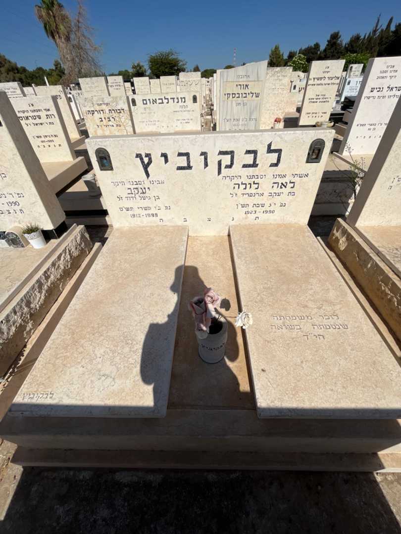 קברו של לאה לולה לבקוביץ. תמונה 2