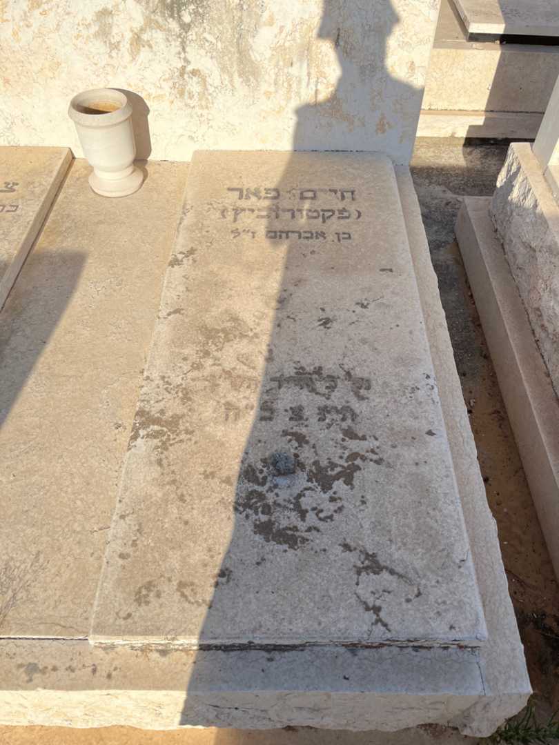 קברו של חיים פאר (פקטורוביץ). תמונה 1