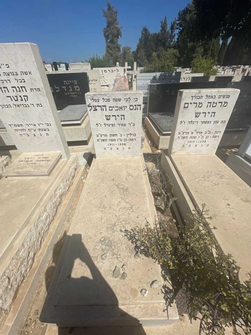 קברו של הנס הרצל "יואכים" הירש. תמונה 2