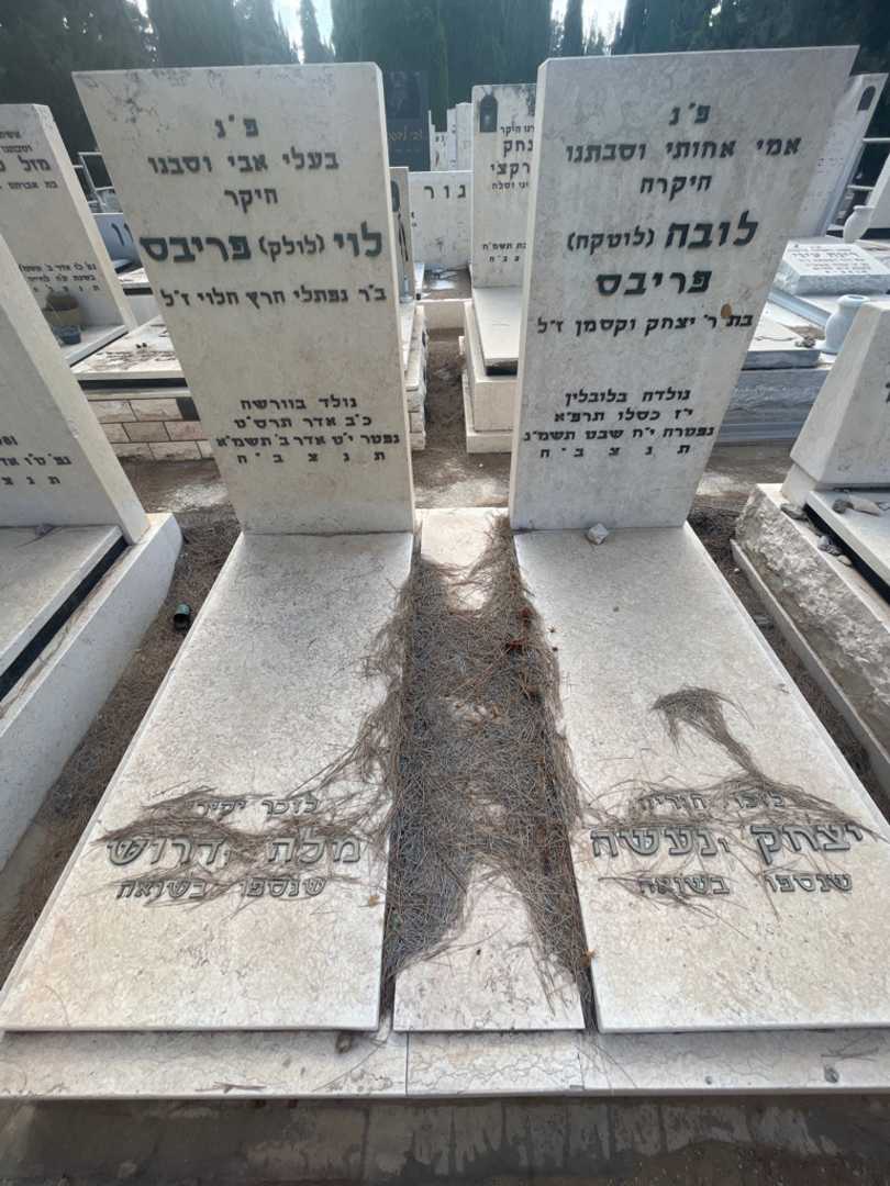 קברו של לובה "לוטקה" פריבס. תמונה 1