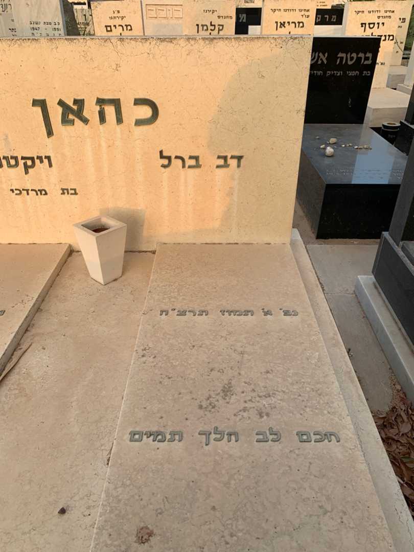 קברו של דב ברל כהאן. תמונה 2