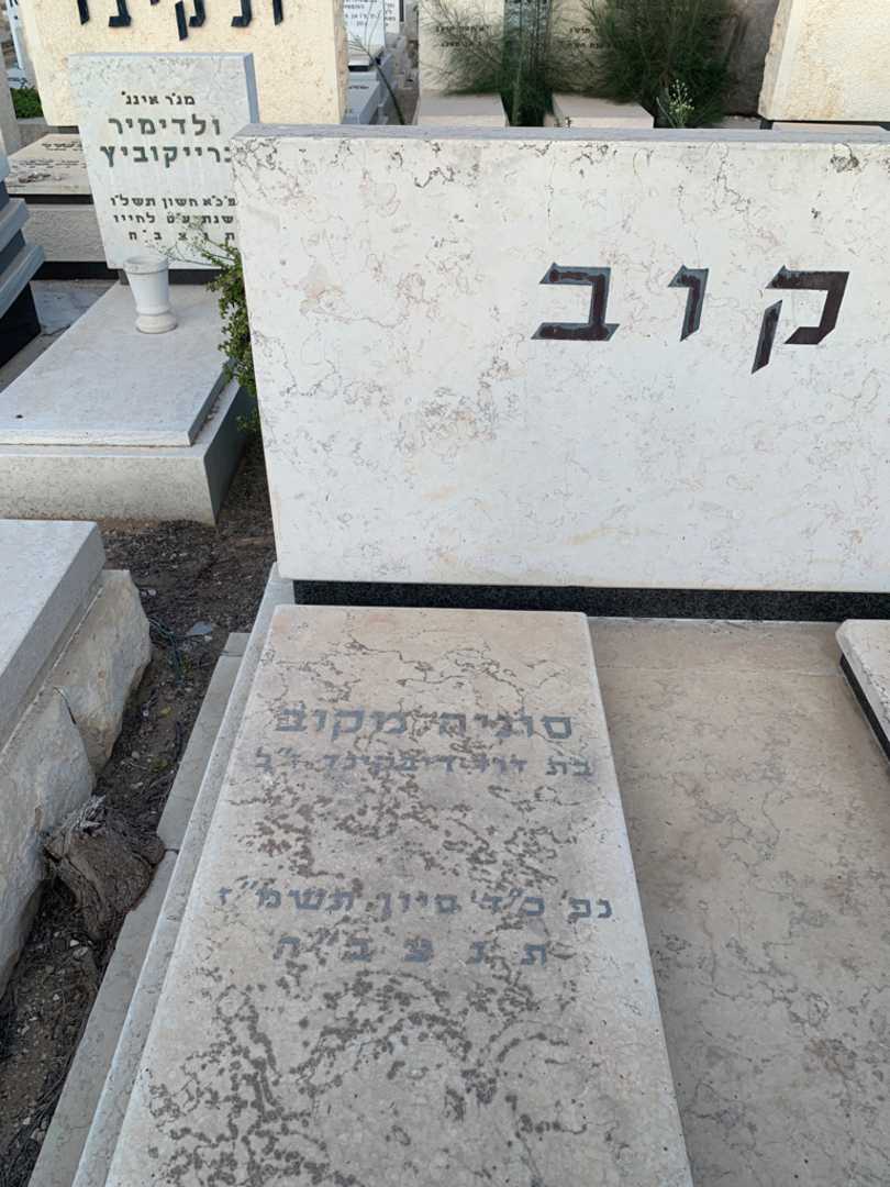 קברו של סוניה מקוב. תמונה 2