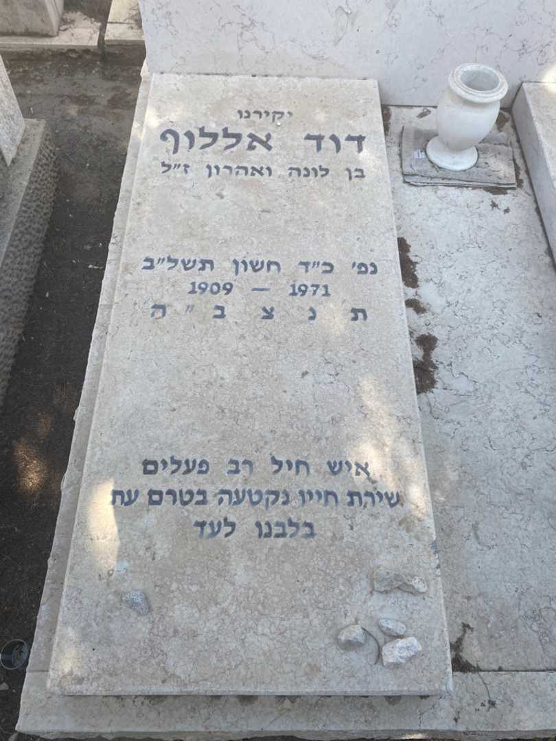 קברו של דוד אללוף. תמונה 2