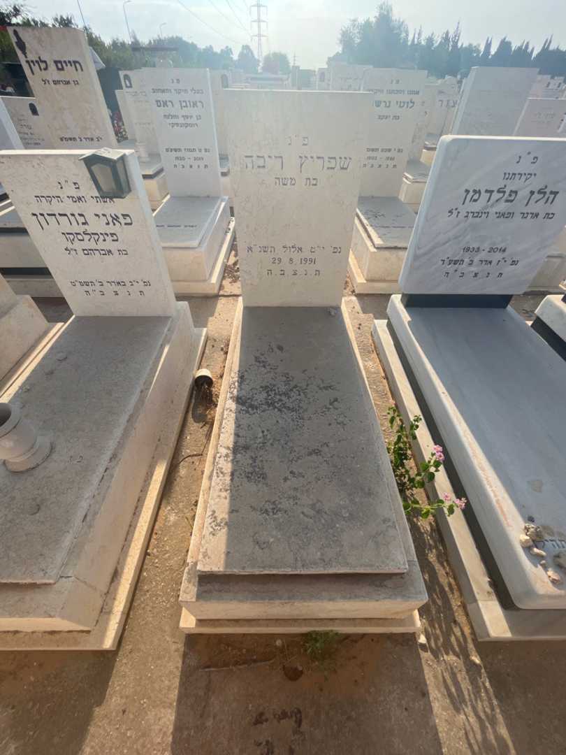 קברו של ריבה שפריץ