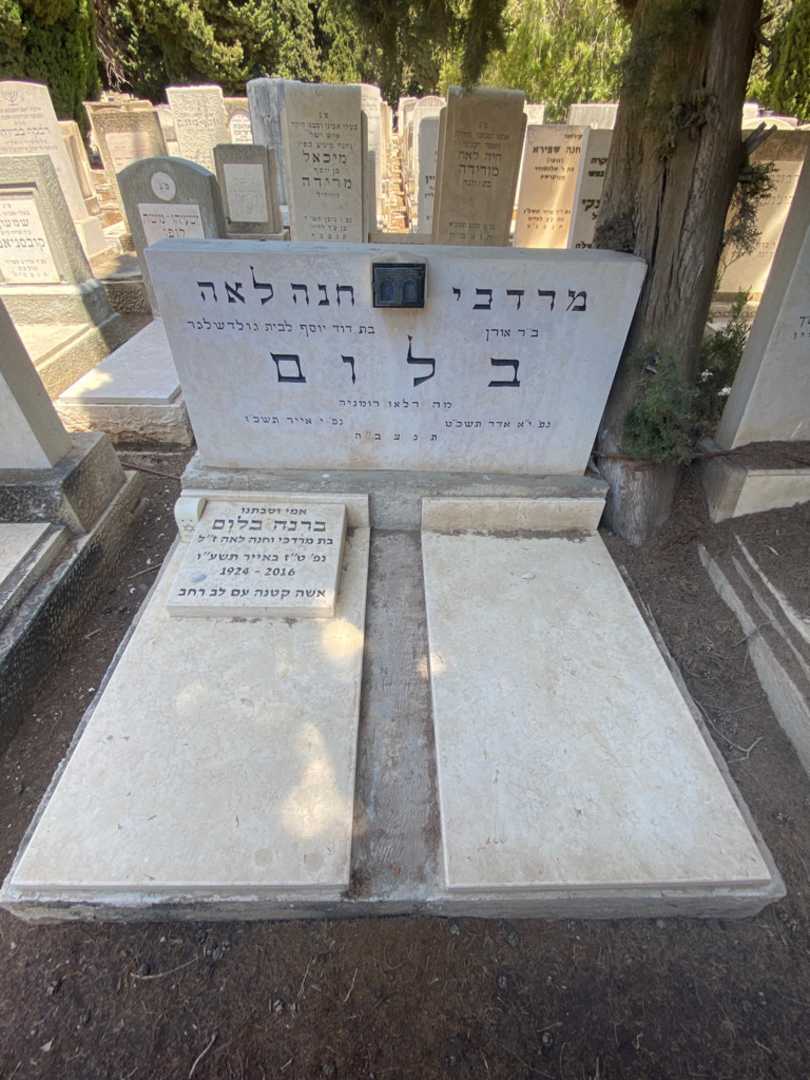 קברו של מרדכי בלום. תמונה 2