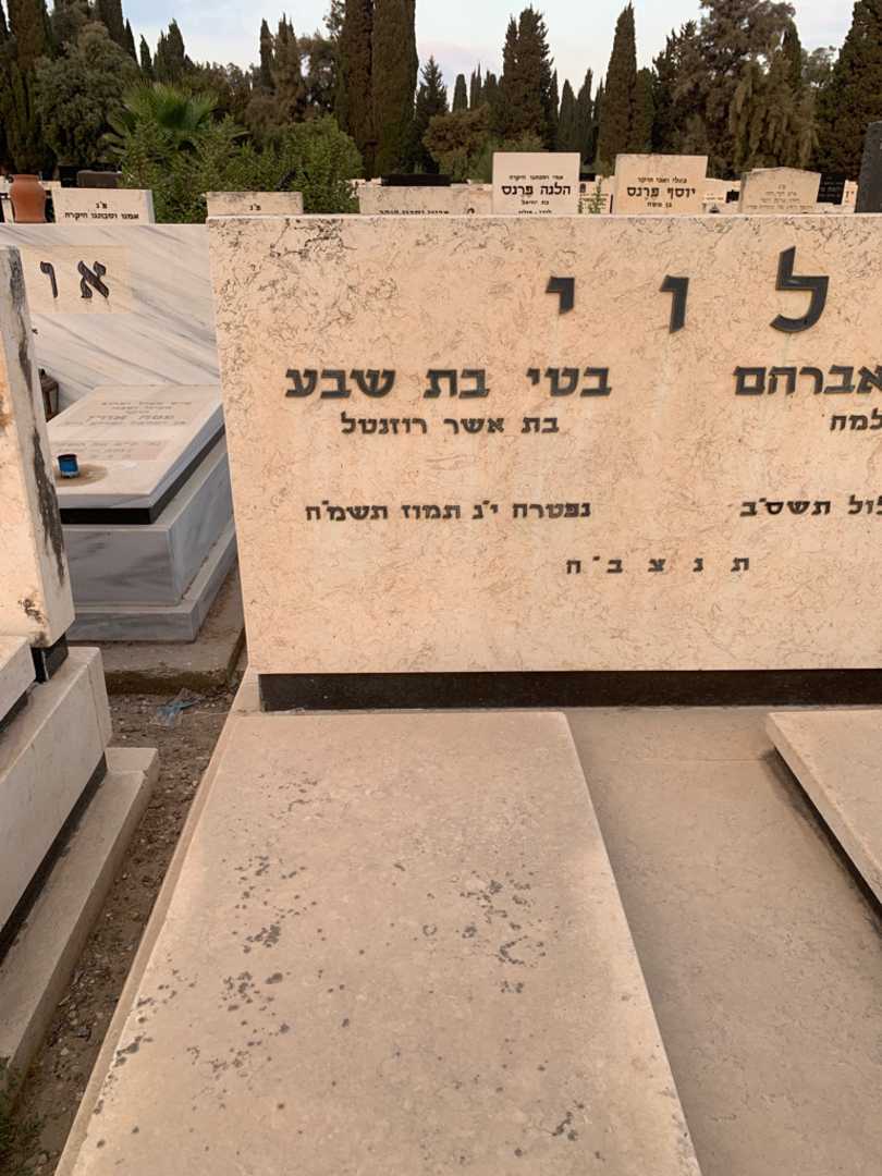 קברו של בטי בת שבע לוי. תמונה 2