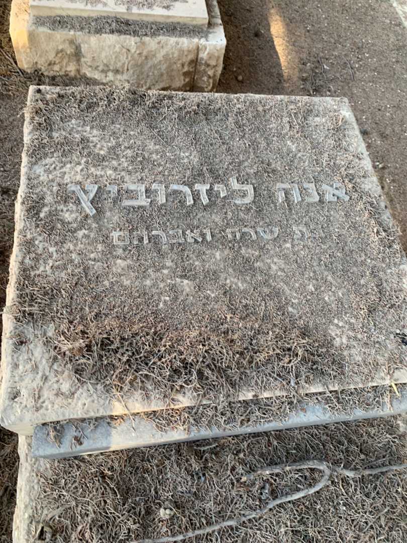 קברו של אנה ליזרוביץ. תמונה 2