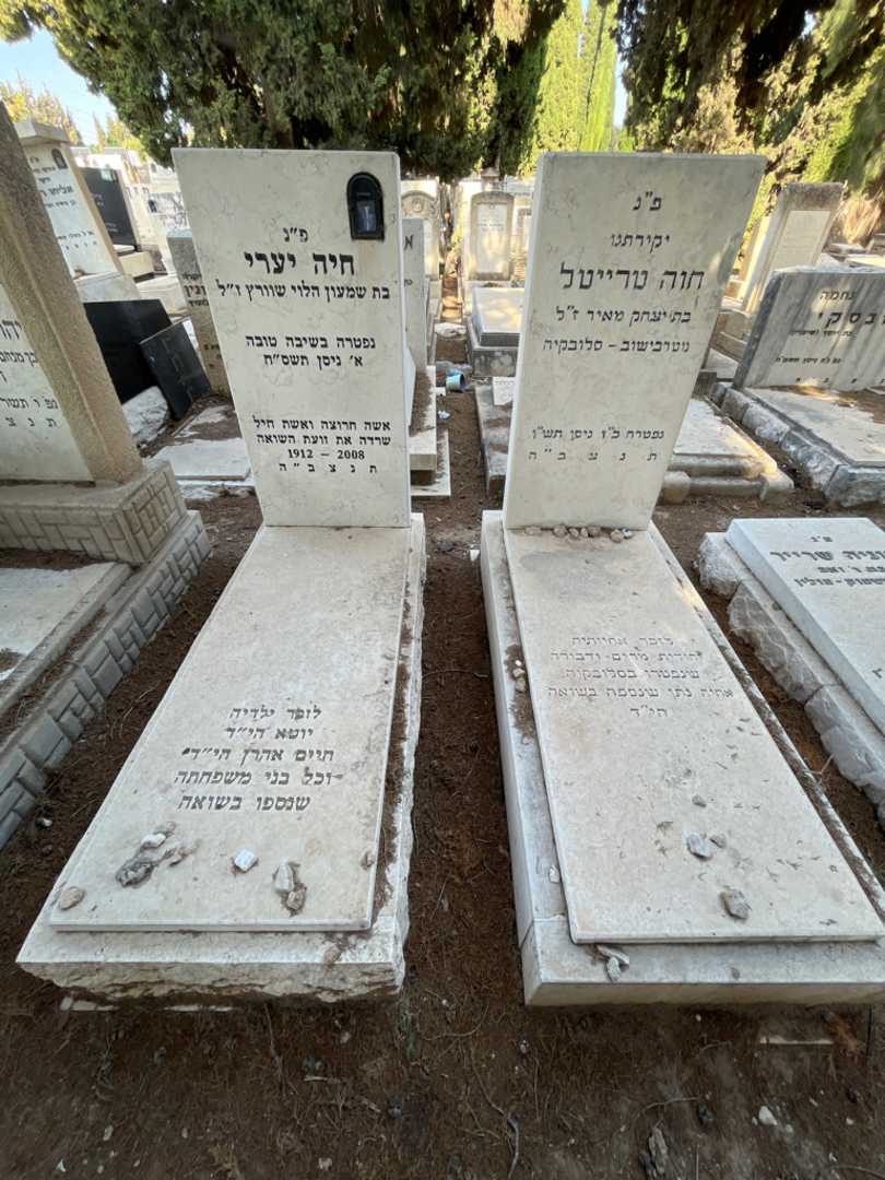 קברו של חיה יערי. תמונה 1