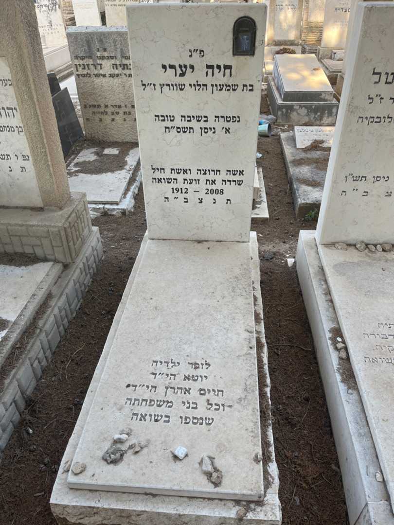 קברו של חיה יערי. תמונה 2