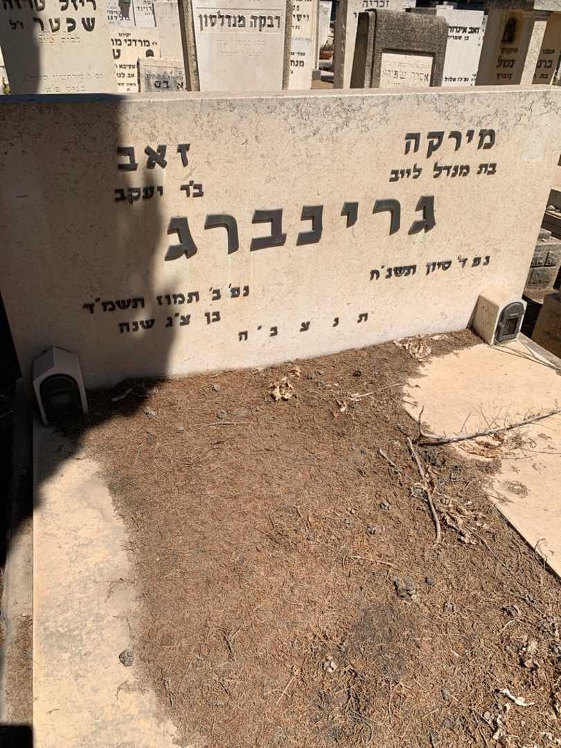 קברו של זאב גרינברג. תמונה 2