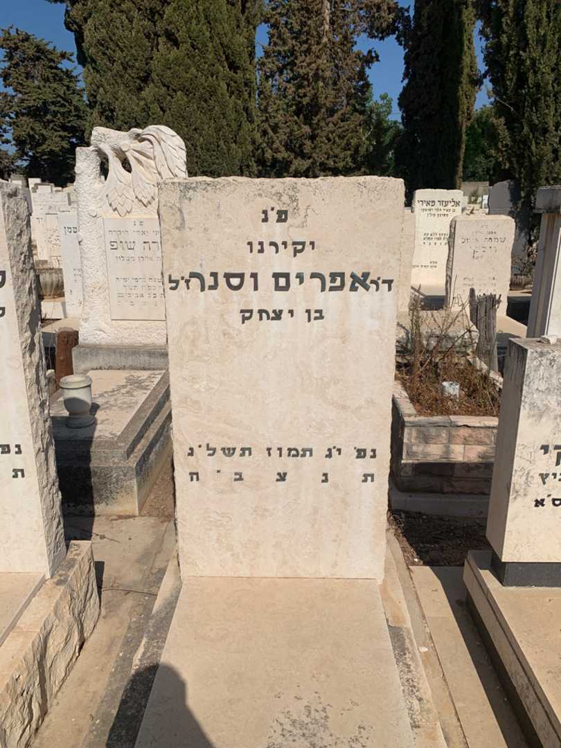 קברו של Doctor אפרים וסנר