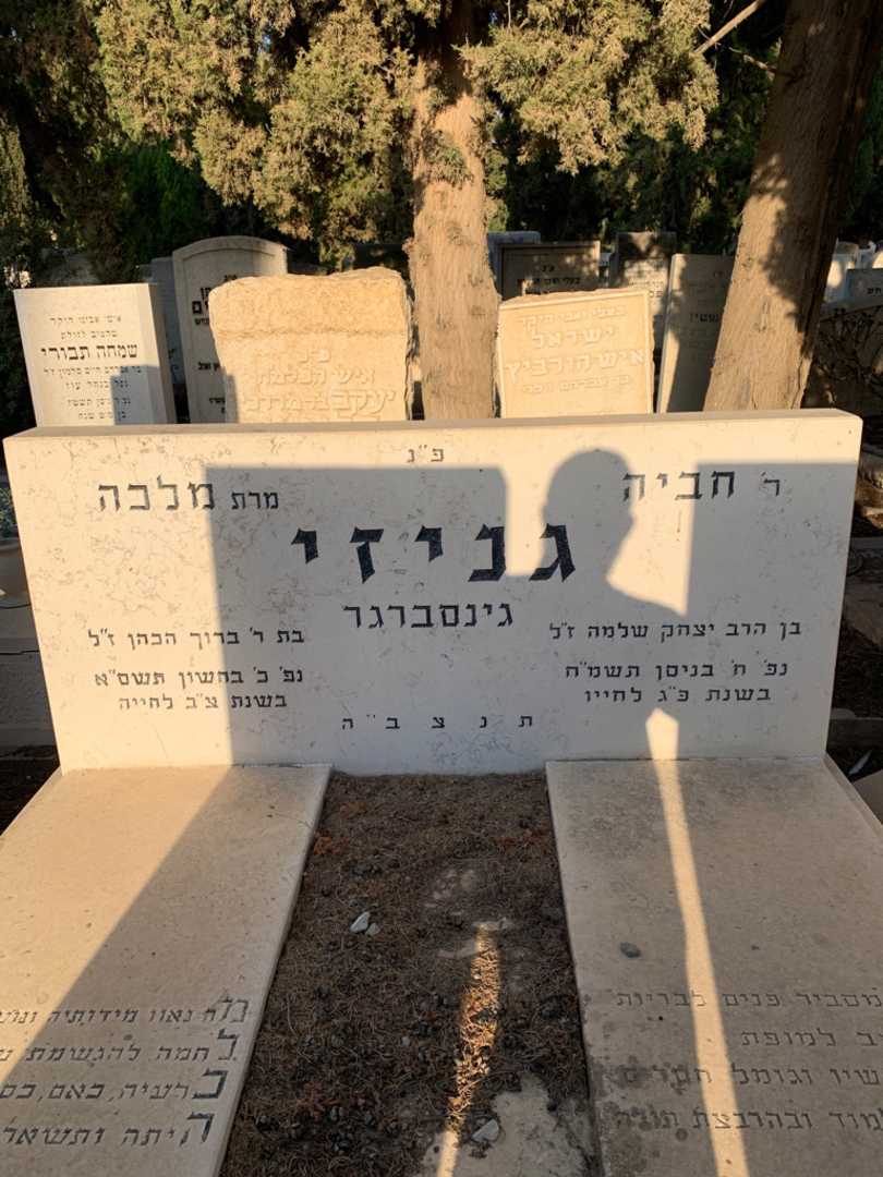 קברו של חביה "גינסברגר" גניזי. תמונה 1