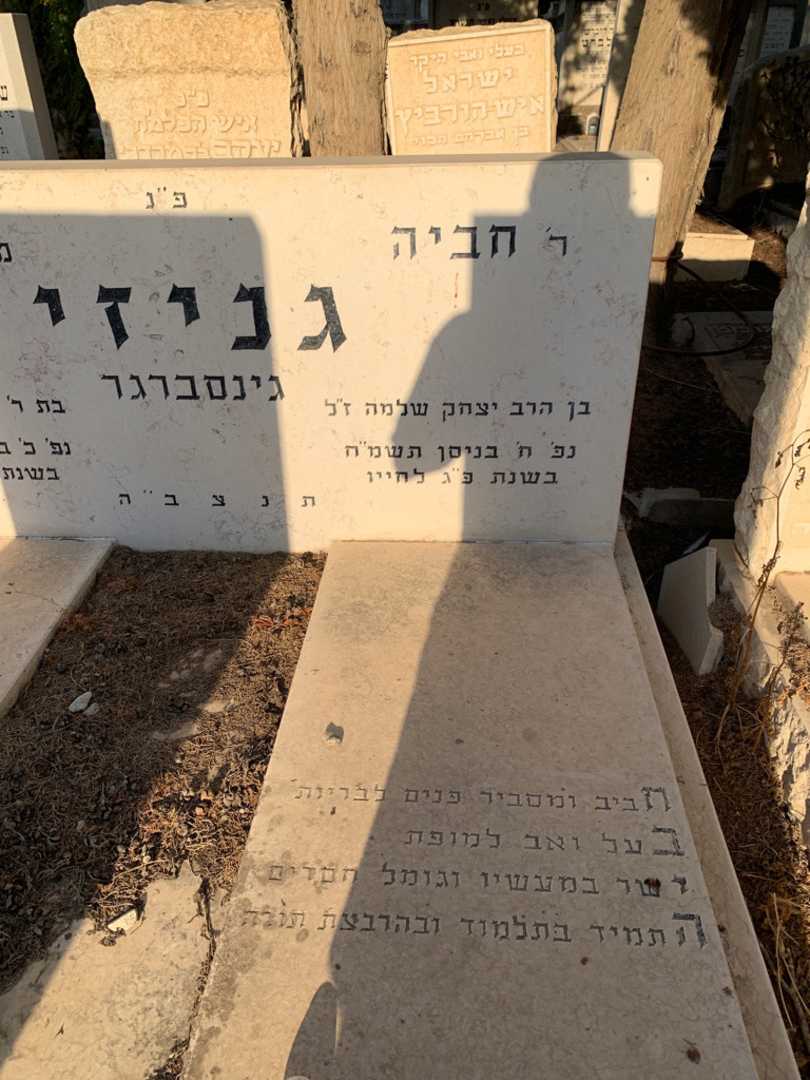 קברו של חביה "גינסברגר" גניזי. תמונה 2