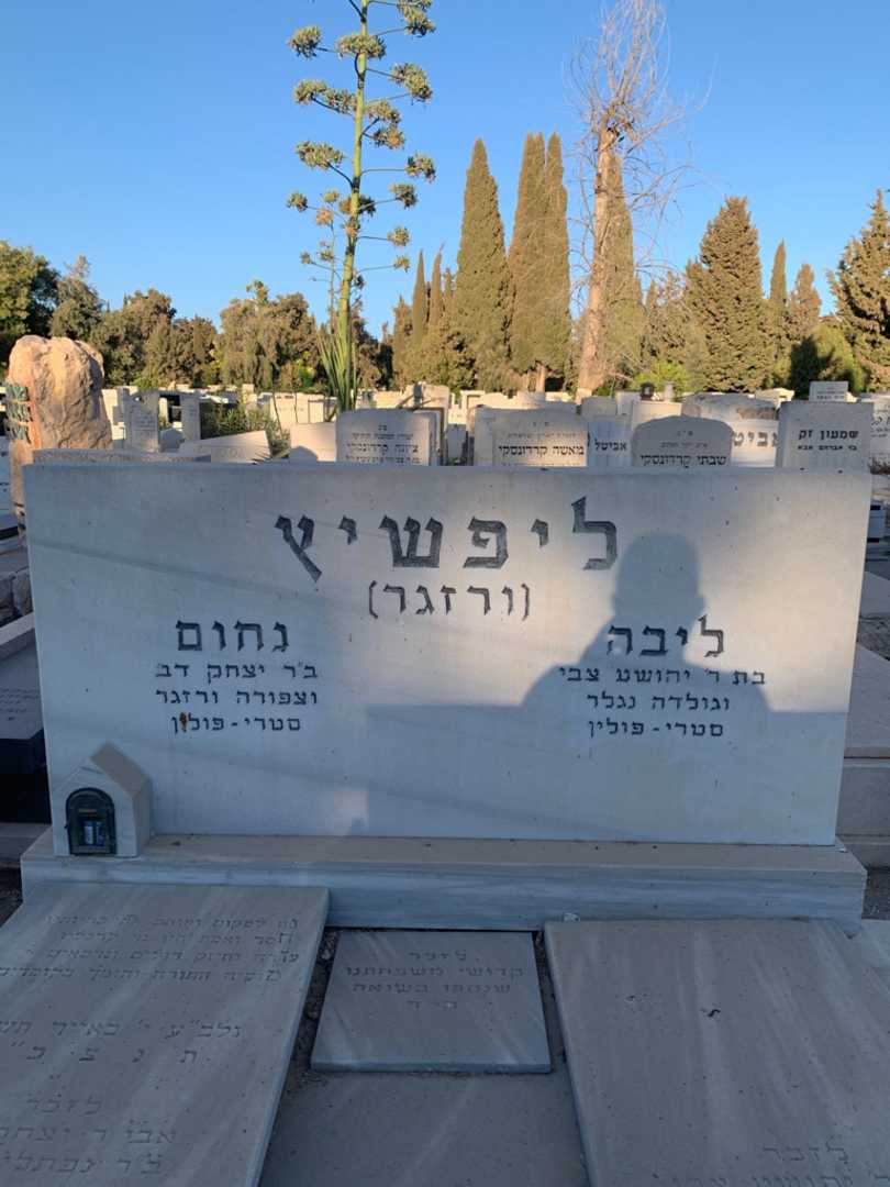 קברו של נחום ליפשיץ (ורזגר). תמונה 1