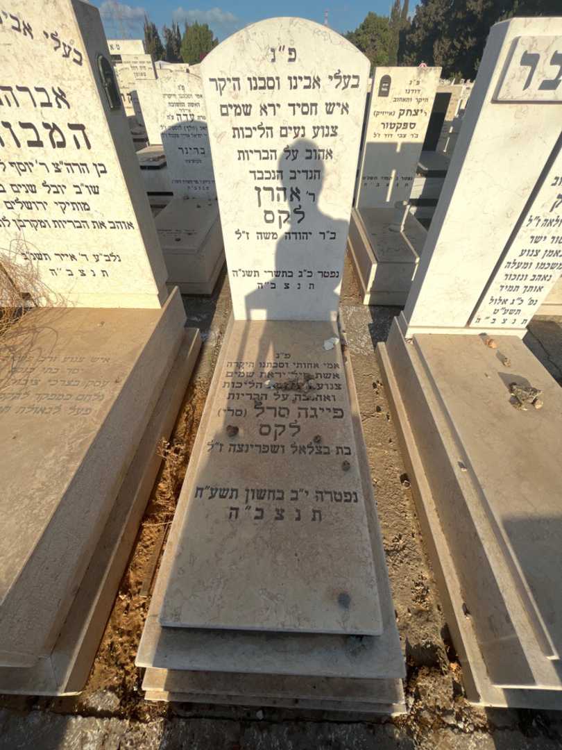 קברו של פייגה סרל "סרי" לקס