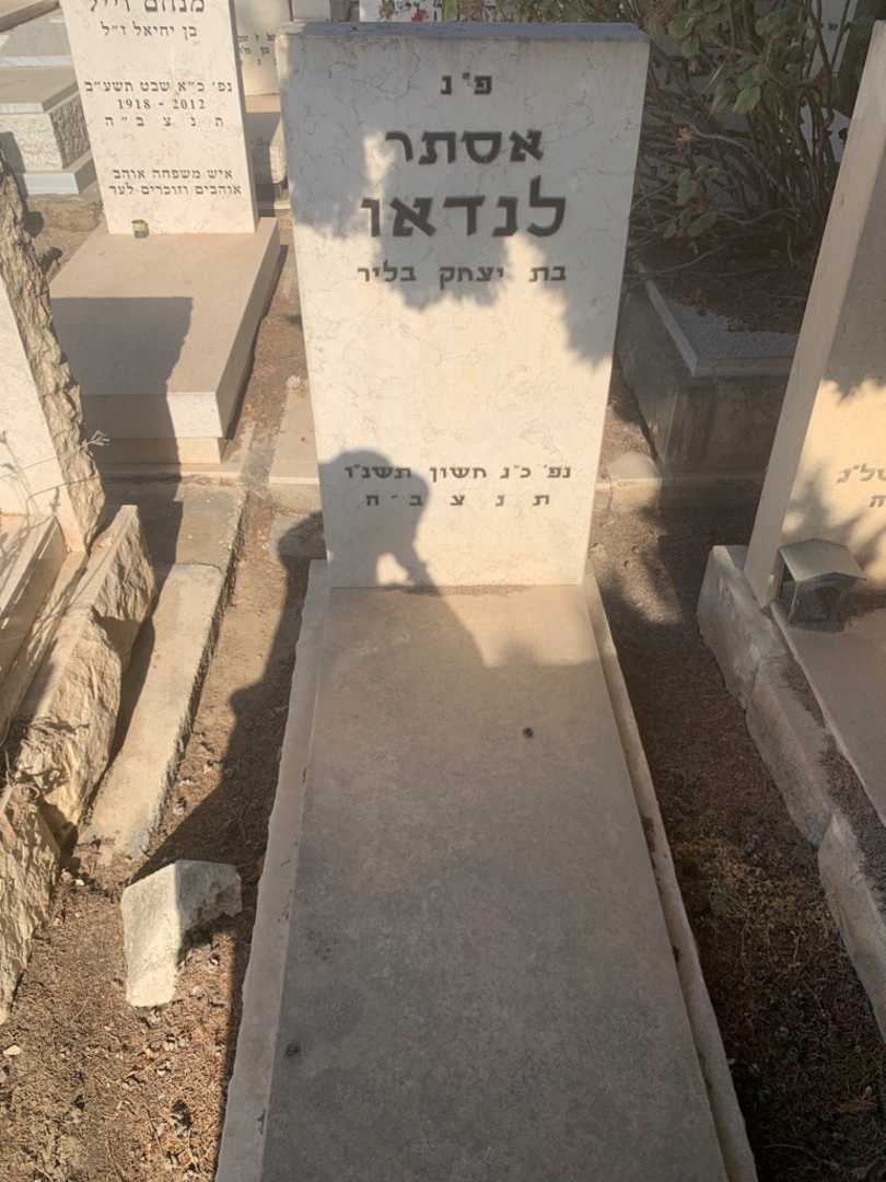 קברו של אסתר לנדאו. תמונה 1