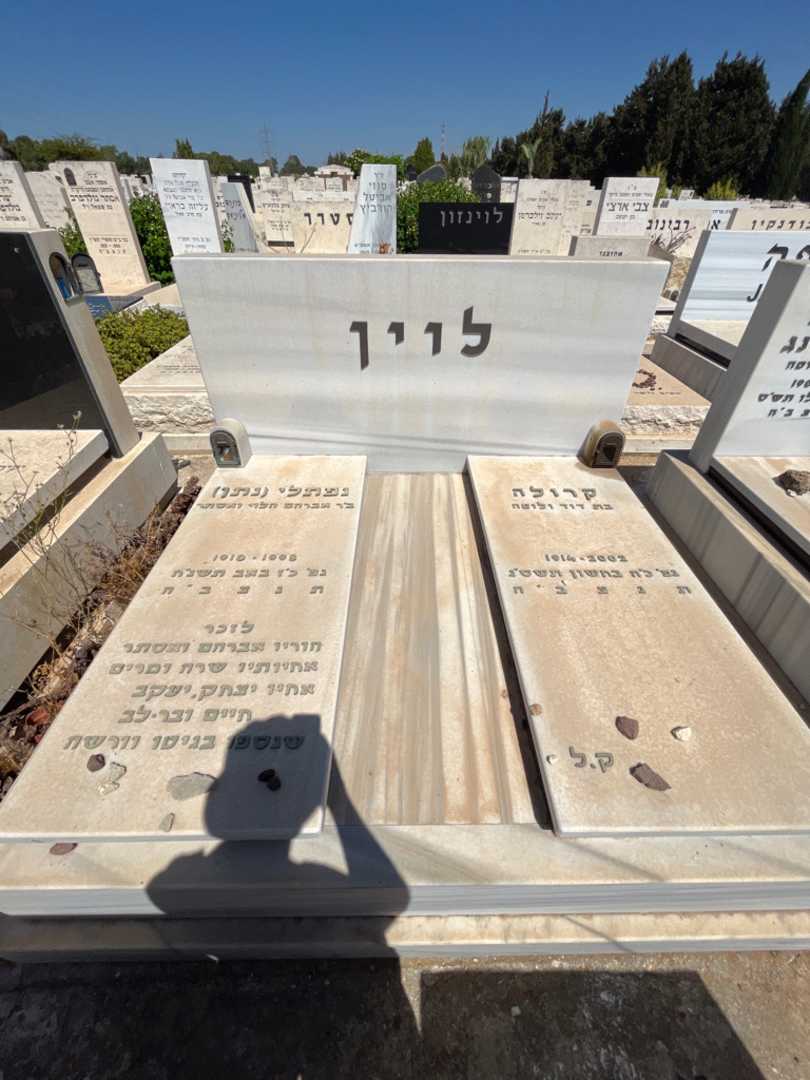 קברו של נפתלי "נתן" לוין. תמונה 2