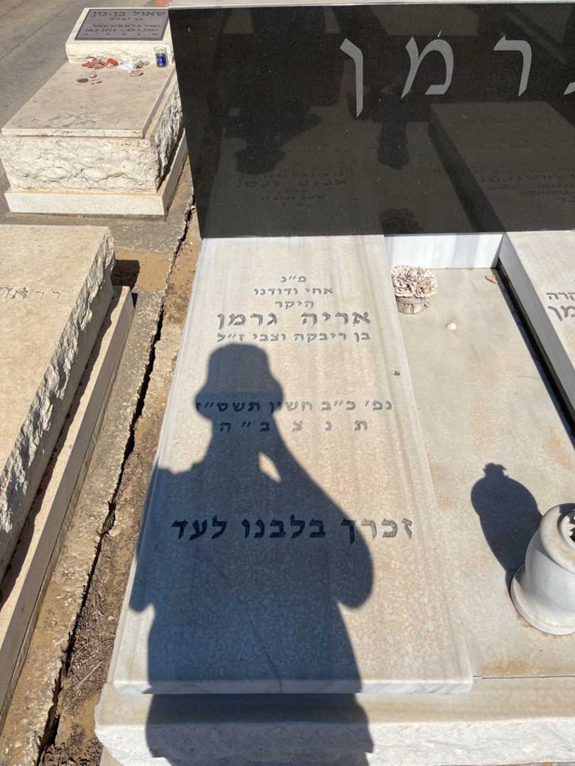 קברו של אריה גרמן. תמונה 1