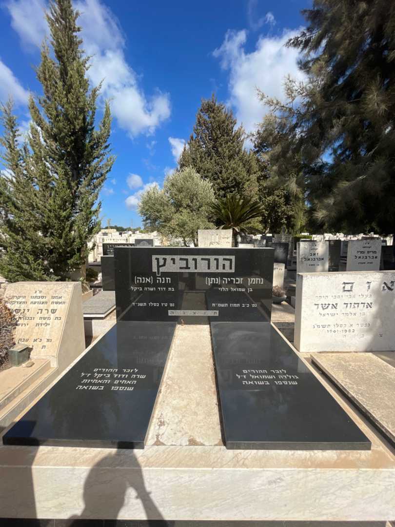 קברו של נחמן זכריה "נתן" הורוביץ. תמונה 1