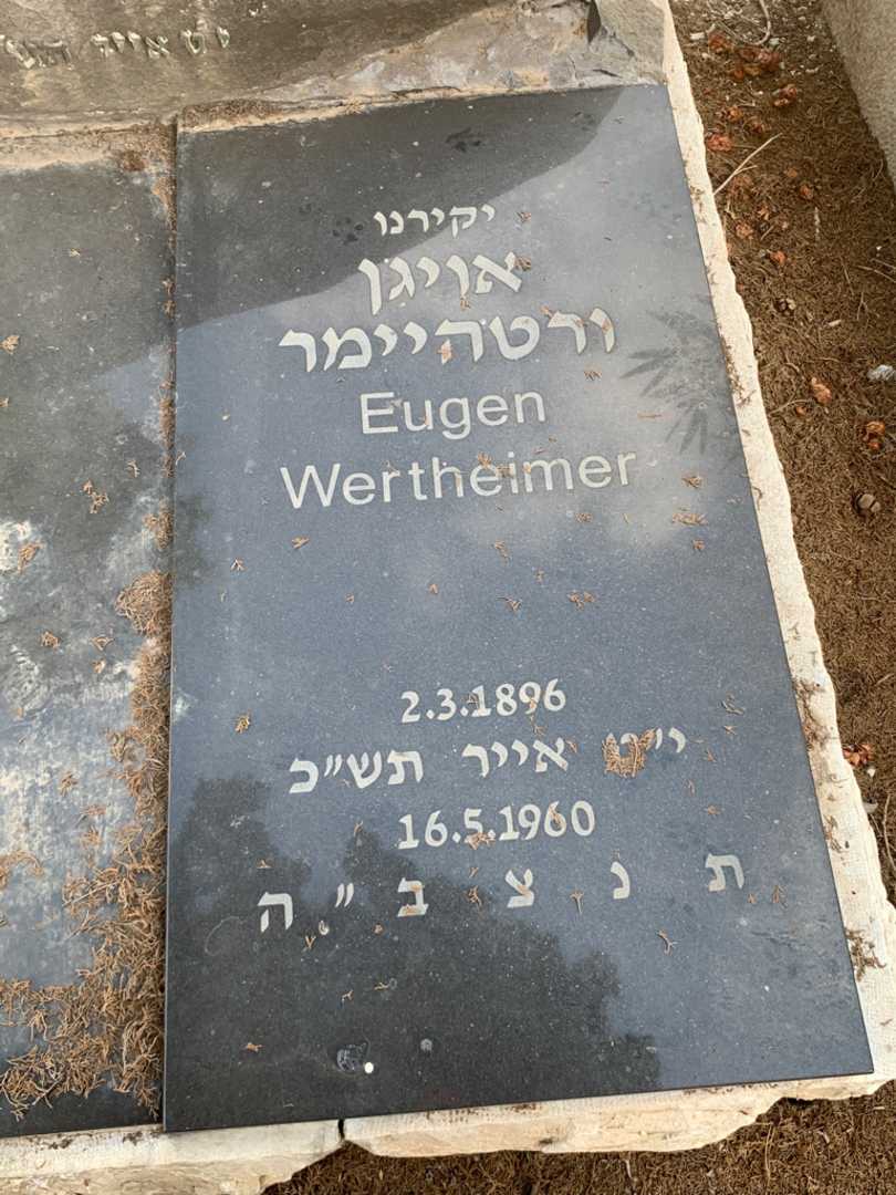 קברו של אויגן ורטהיימר. תמונה 1