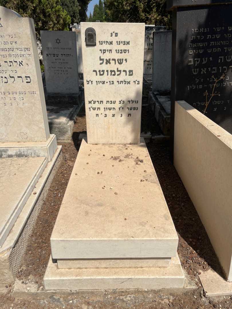 קברו של ישראל פרלמוטר