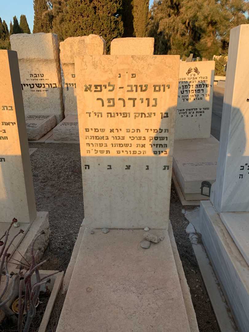 קברו של יום טוב-ליפא נוידרפר