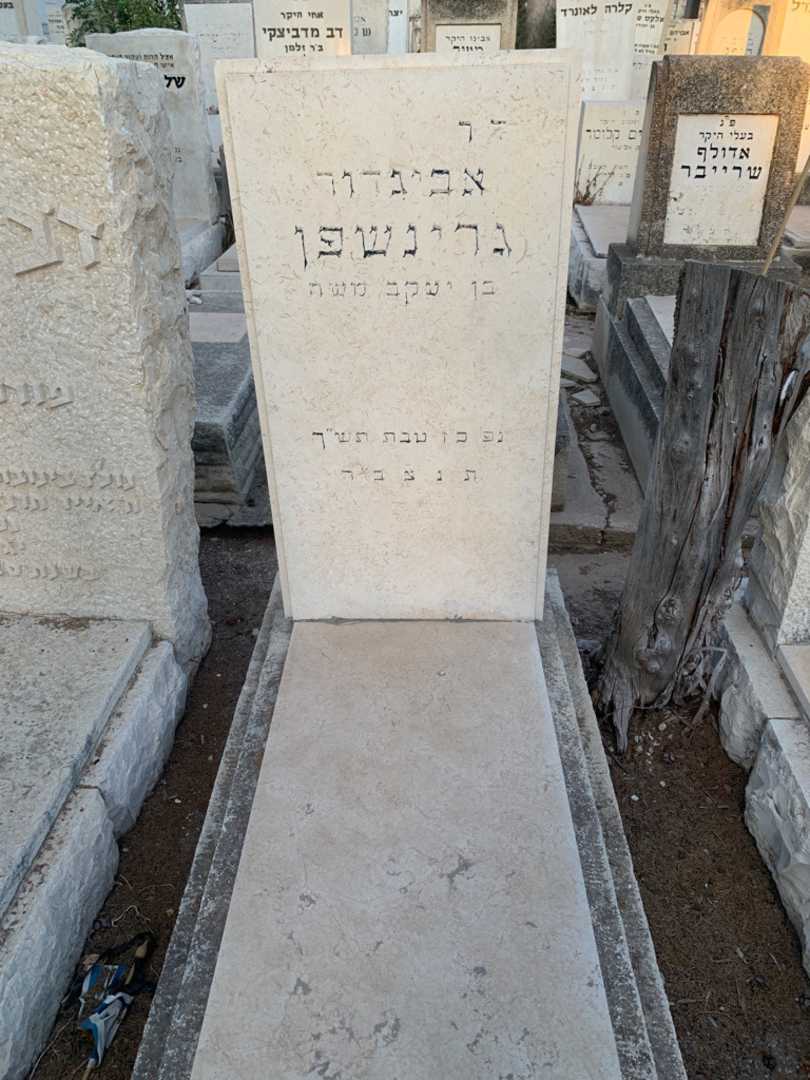 קברו של אביגדור גרינשפן