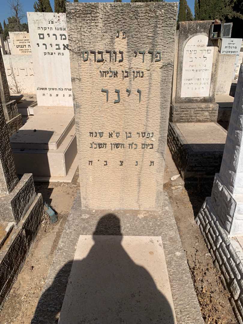 קברו של פרדי נורברט וינר