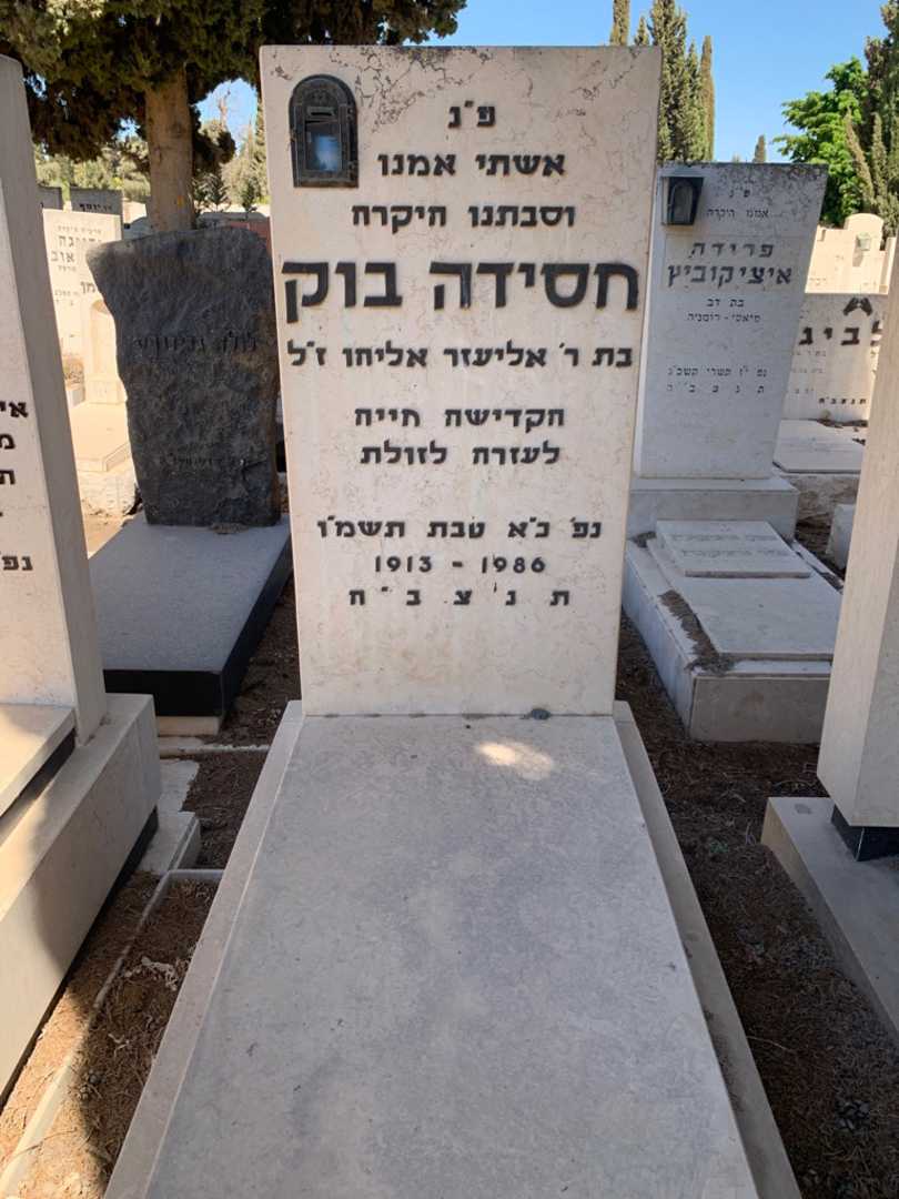 קברו של חסידה בוק