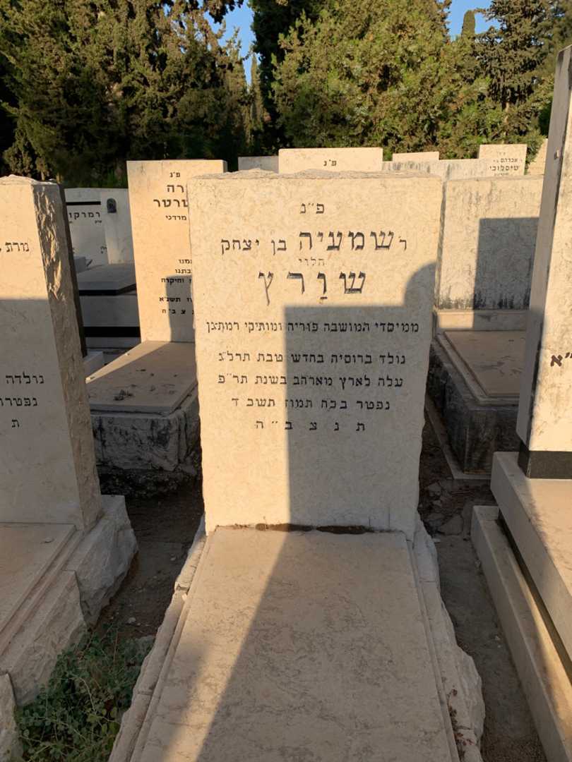 קברו של שמעיה שורץ