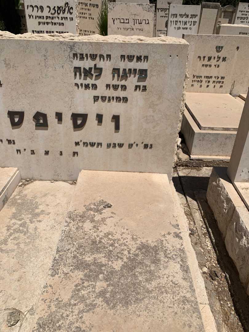 קברו של פייגה לאה ויסיפסקי. תמונה 2