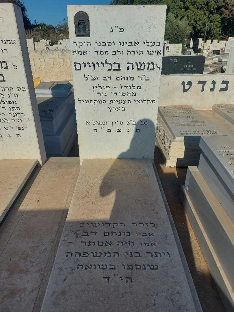 קברו של משה בלייוייס. תמונה 1
