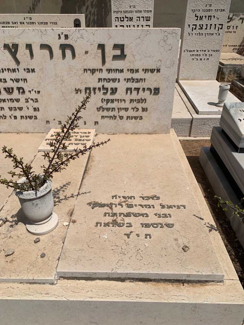קברו של מרים רוזיצקי. תמונה 2