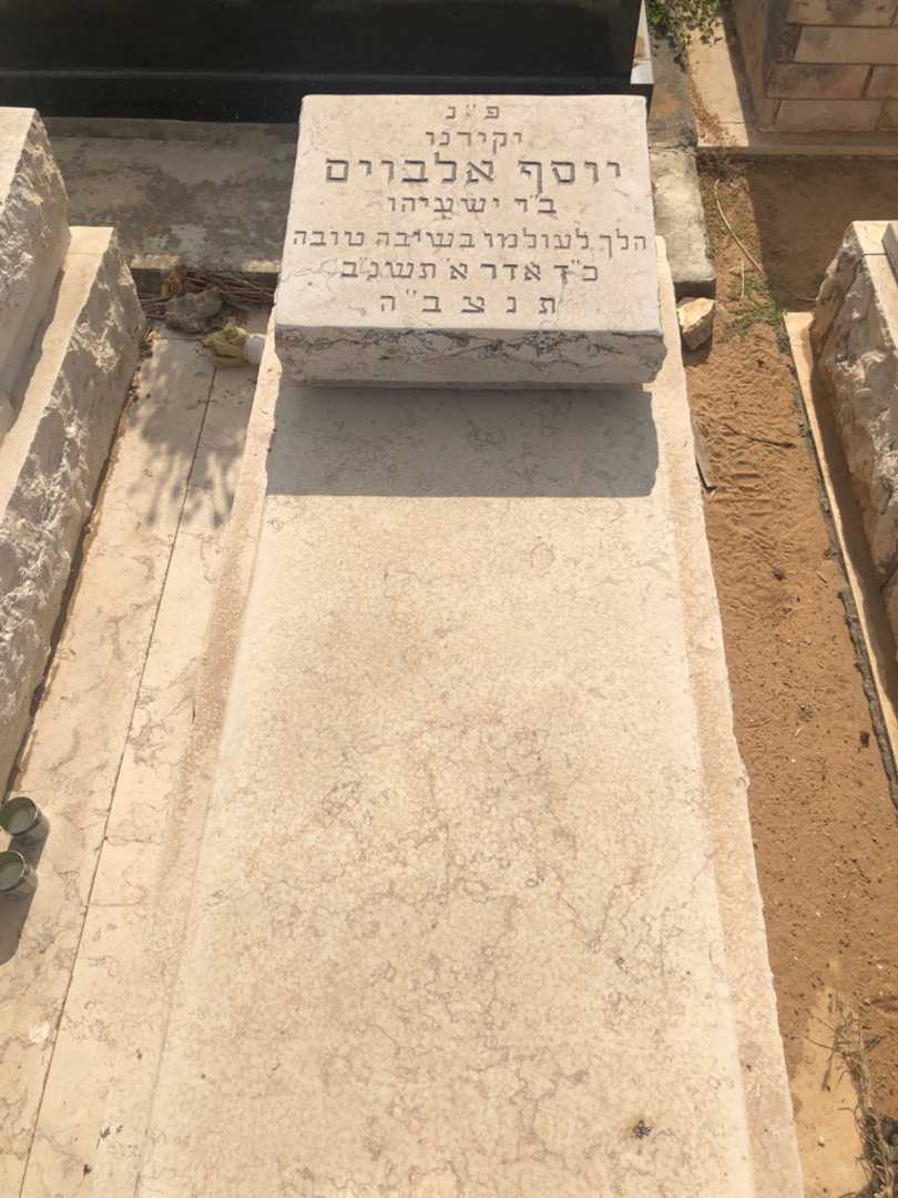 קברו של יוסף אלבוים. תמונה 1