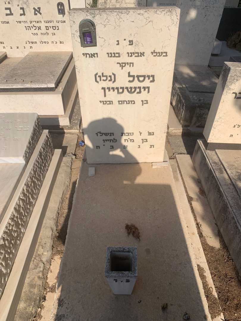 קברו של ניסל "נלו" וינשטיין