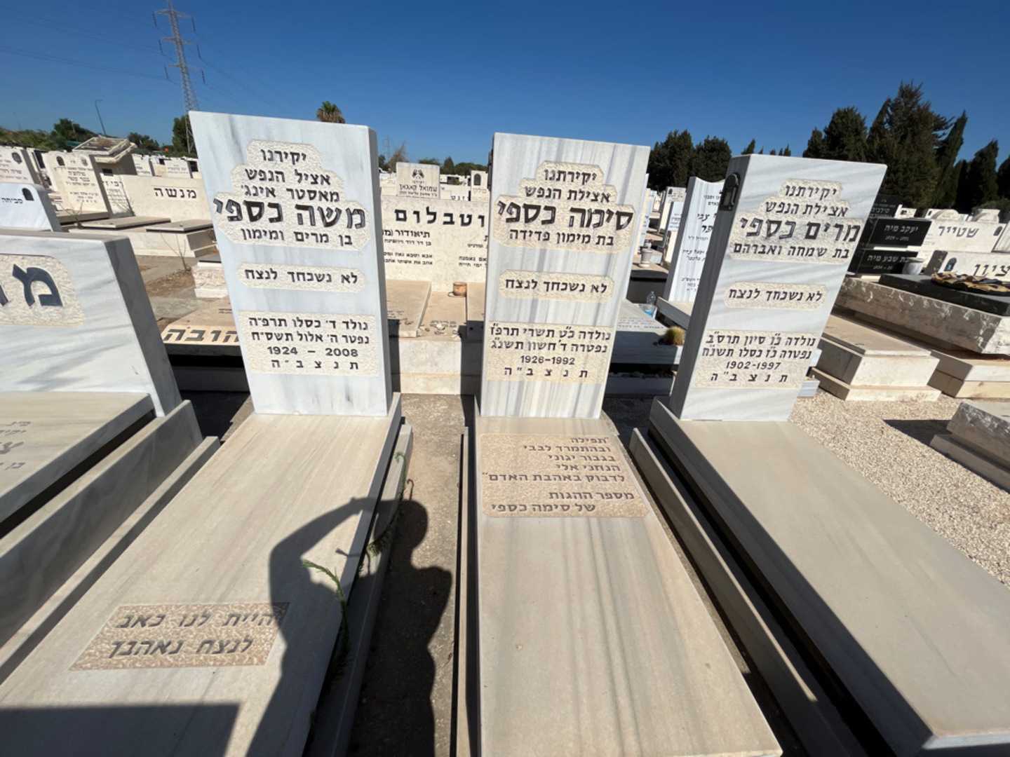 קברו של משה כספי. תמונה 2