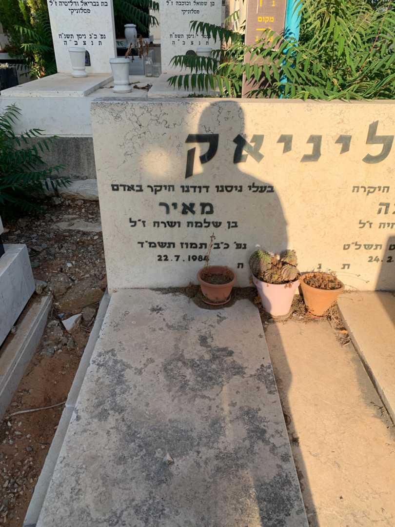 קברו של מאיר מליניאק. תמונה 2